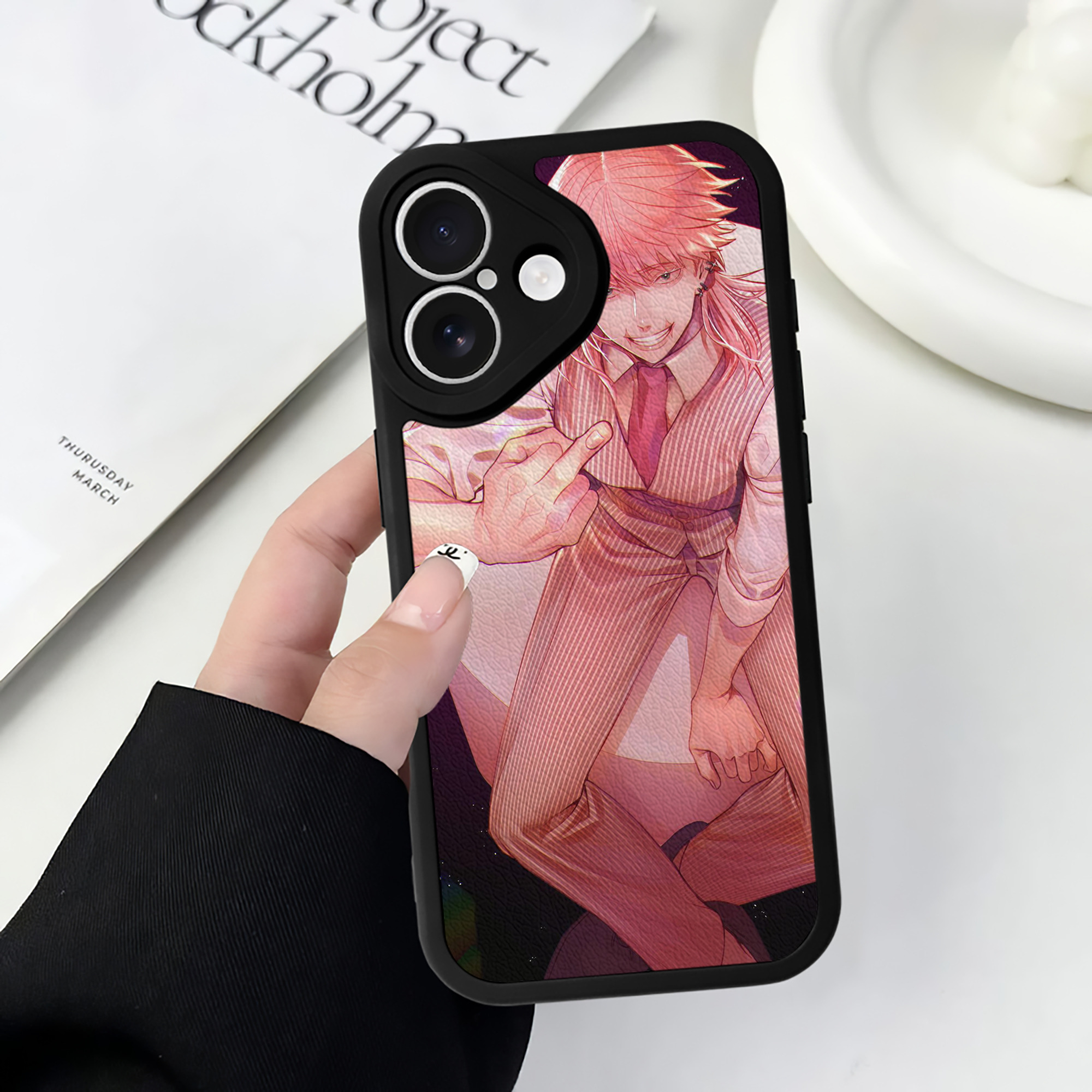 （画像用） 東京リベンジャーズ Tokyo Revengers 【iPhone 16シリーズ対応】シリコンスマホケース（レザー調） 材質：シリコン